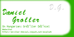 daniel groller business card